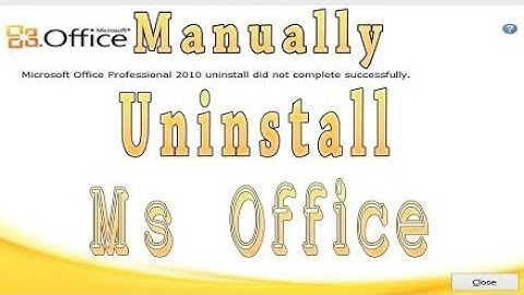How to manually remove and uninstall Office 2013 on Windows 7