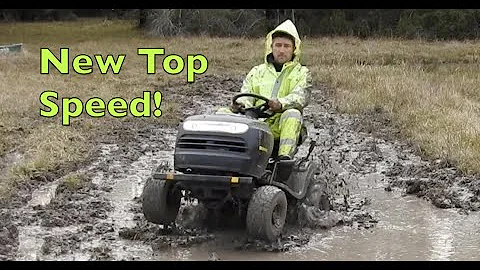 44 MPH on Lawn Mower!