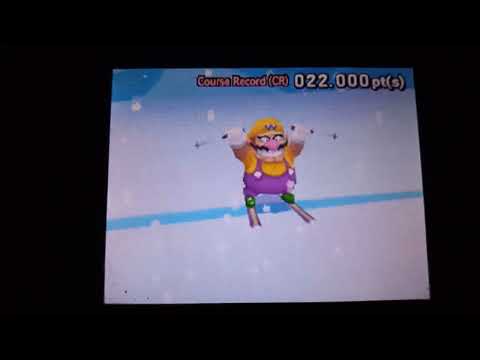 Mario And Sonic At The Olympic Winter Games DS Wario Intro Animation Skiing