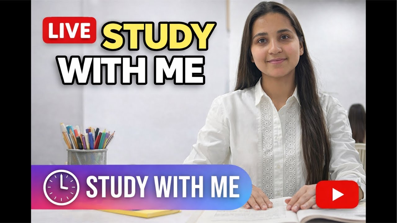3 HOURS LIVE⏳| STUDY WITH ME 📚| SESSION 6 📖🖋️ - YouTube