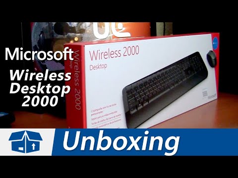 Microsoft Wireless Desktop 2000 - Unboxing en Español