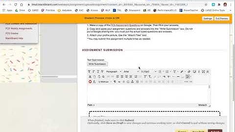 Submitting Assignments on Blackboard- Student Tutorial