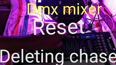 How to delete all program on dmx512 in malayalam|how to reset your dmx mixer|factory reset dmx mixer