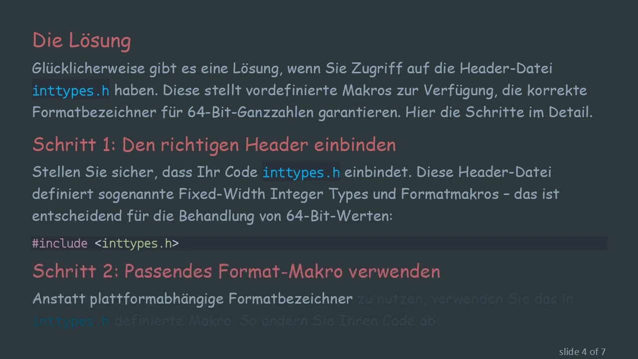 Fehlerbehebung bei printf mit uint64_t unter Solaris 9
