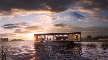 Lake house project render enscape 3D