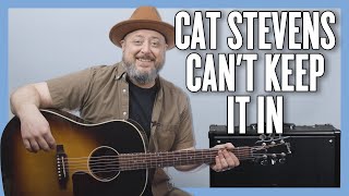 Cat Stevens Can&#39;t Keep It In Guitar Lesson + Tutorial