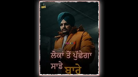 Sidhu Moosewala Dailouge Status | sidhu moose wala attitude status  sidhu moose wala new song status