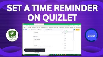 How To Set A Time Reminder on Quizlet