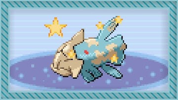Shiny Relicanth in Pokemon Sapphire after 3,485 random encounters (Water Monotype #5)