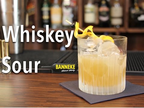 Whiskey Sour - Whiskey Cocktail selber mixen - Schüttelschule by Banneke