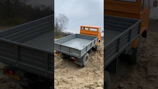 Polski RC Star 244 4x4 | Podjazd pod piaszczystą górę na poligonie | Model 1:10
