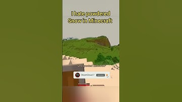 This is the reason why you Should hate powdered Snow in Minecraft #minecraft #bestminecraftmeme #USA