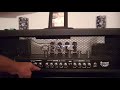 Showing the difference between combo amp and amp head.