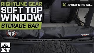 Jeep Wrangler Rightline Gear Soft Top Window Storage Bag (1987-2017 YJ, TJ,  JK) Review & Install - YouTube