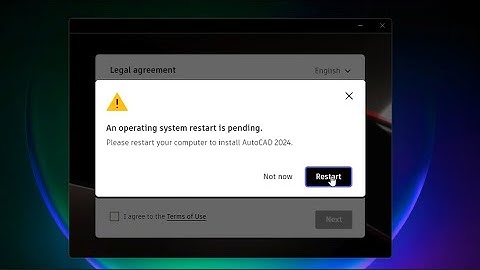How to Fix AutoCAD An Operating System Restart is Pending Autodesk