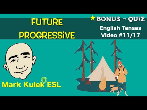 Will Be - Future Progressive Tense - English grammar (#11/17) | Mark Kulek - ESL