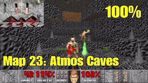 Doom Zero (100%) Walkthrough: Map 23 - Atmos Caves