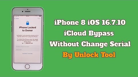 How To iPhone 8 iCloud Bypass Without Change Serial Number By Unlock Tool iOS 16.7.10 2025