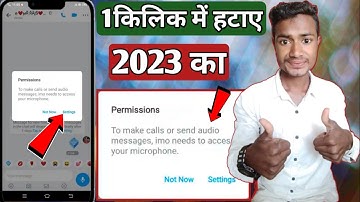 To make calls or send audio message imo needs to access your microphone 2023 // imo call problem
