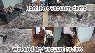 Ramtons wet and dry vacuum cleaner review and demo/carpet vacuuming #productreviews