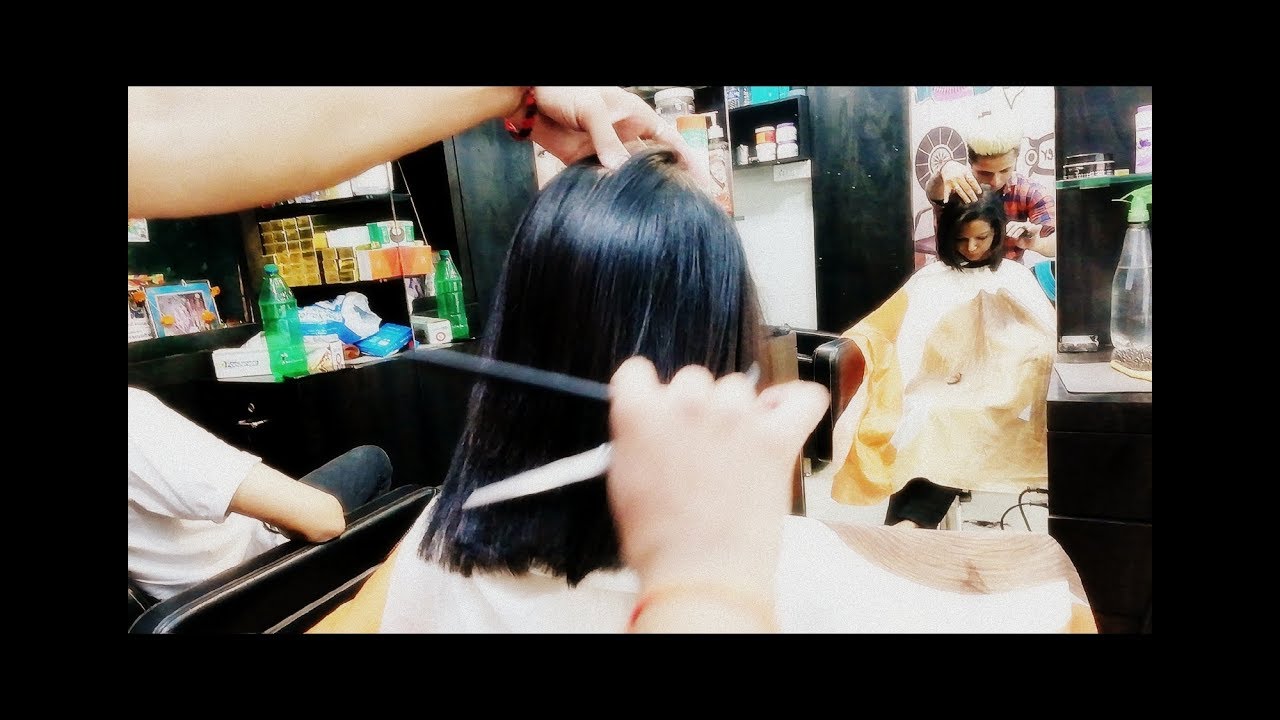Mumbai Girl Getting long haircut - YouTube