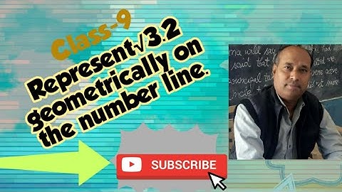 Represent √ 3.2 geometrically on the number line. Class-9