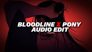Bloodline X Pony tiktok Versionoverlapped  Ariana Grande Ginuwine edit 