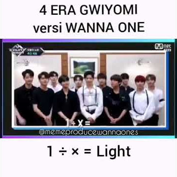 4 gwiyomi era version Wanna One (aegyo wanna one)
