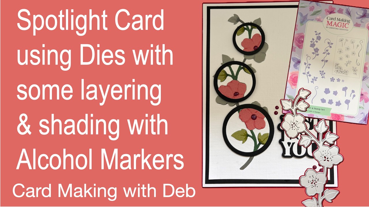 spotlight card using flower die