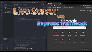 Making live server using express Framework