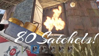 80 Satchels Raid Satchel vs Armored Wall - Rust