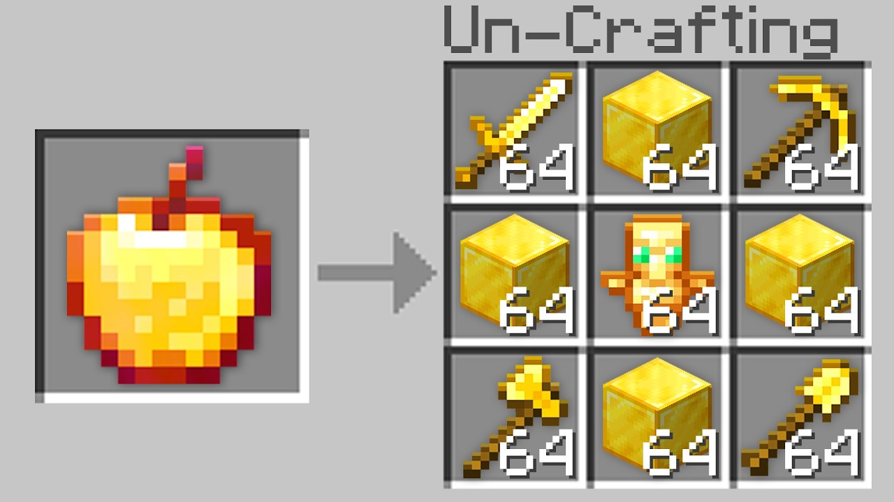 Minecraft, But Recipes are Backwards...