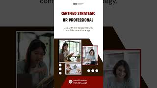#StrategicHR #HRProfessional #HRLeadership #HRCertification #HRTraining