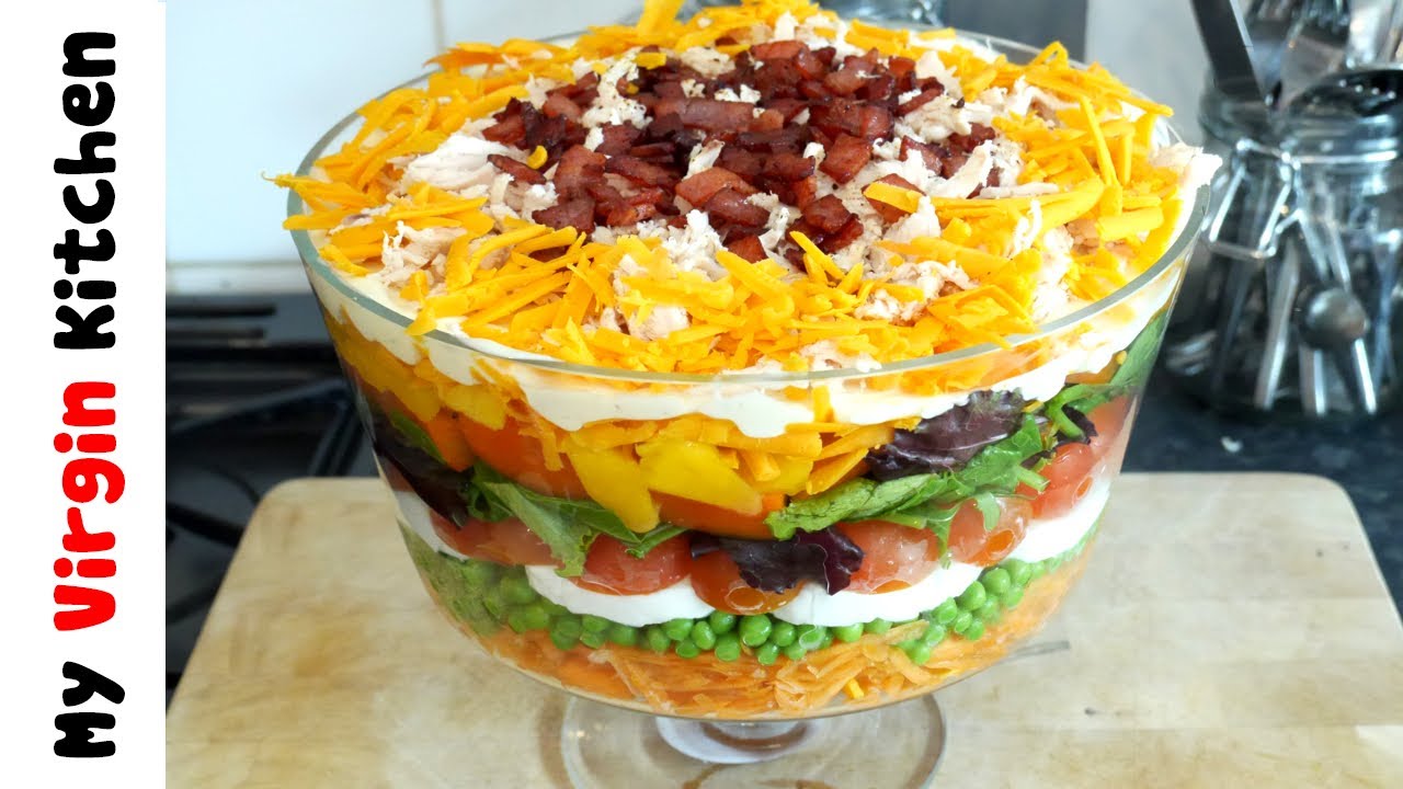 layer salad recipe youtube