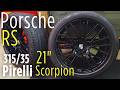 Porsche Cayenne RS Spyder Rim - Pirelli Scorpion 315/35R21 (Tire Changer Dismount & Mounting)