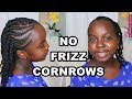 How to Braid Cornrows Without Frizz | Natural Hair | DiscoveringNatural