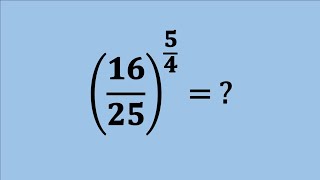 Nice Exponent Simplification Maths Problem | Can you solve this | Olympiad Mathematics