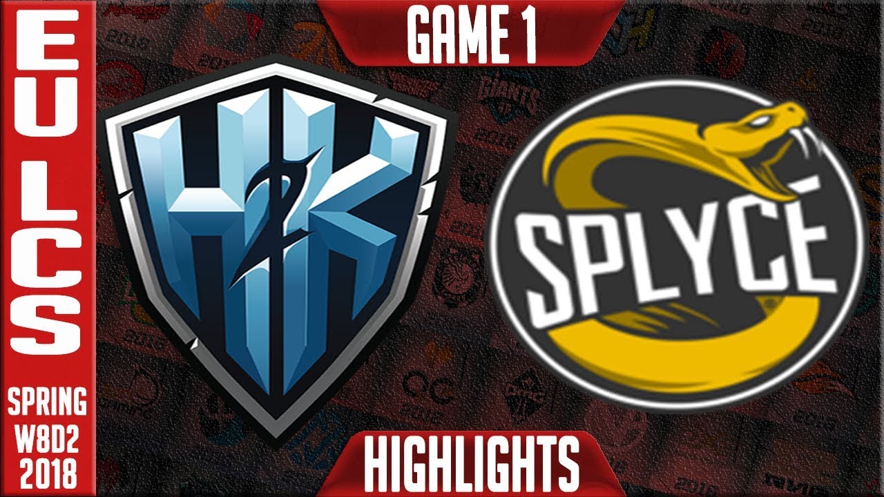 H2K vs SPY Highlights | EU LCS Week 8 Spring 2018 W8D2 | H2K vs Splyce Highlights