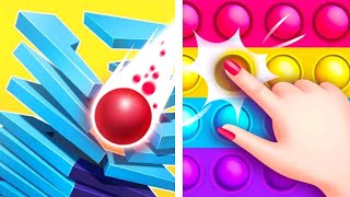 ✅ Stack Ball 🆚 Pop Us || Relaxing Gameplay Pro Walkthrough Videos