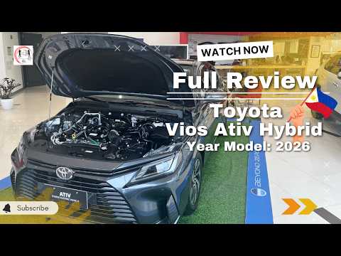 Toyota Vios ATIV Hybrid || Full Review | Year model 2026 @RidewithRyanChannel #toyota #automobile