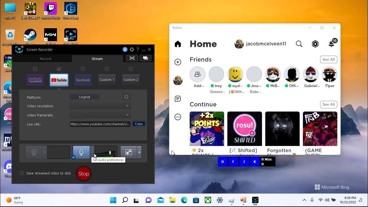 trying out my new kps counter on funky friday... YouTube