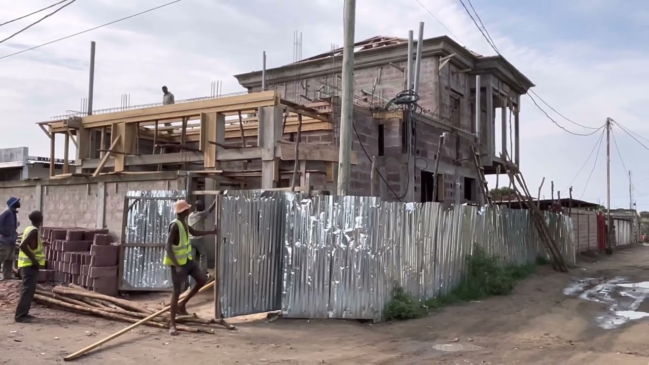 Avancées des travaux - Préparation de la dalle   Brazzaville🇨🇬