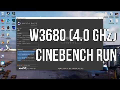 CINEBENCH | HP Z400 | RX 580 | Intel Xeon W3680 @ 4.0GHZ | Benchmark 2019