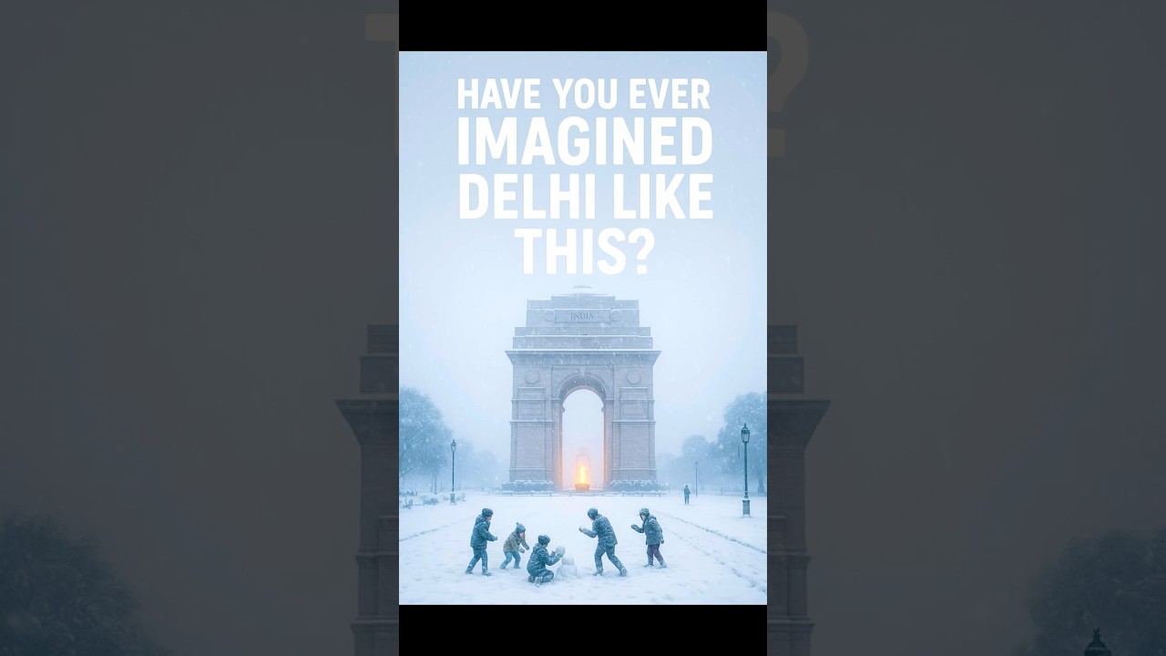“Have You Ever Imagined Delhi Like This?” | Delhi Covered in Snow | Cinematic Winter Vision 