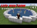 Easy Iron Farm | 20 Stacks an Hour | Minecraft Java 1.16.5