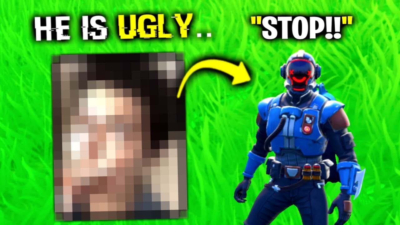 i made him face reveal fortnite - joogie fortnite face