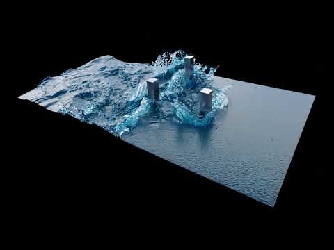 Blender FLIP Fluids. Water Simulation