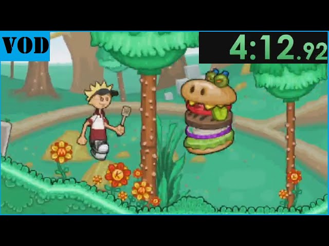 I speedrun Papa Louie 2: When Burgers Attack 