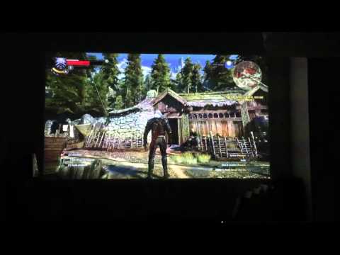 Lg Pf1000u Ps4 Test The Witcher 3 Youtube