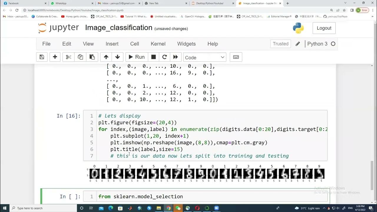 #Machine Learning, #Image Classification using python # jupyter ...